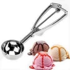 ChillServe Stainless Steel Ice Cream Scooper – Easy Grip, Non-Stick Spoon for Hard & Soft Frozen Desserts