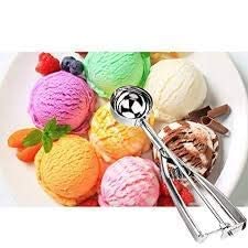 ChillServe Stainless Steel Ice Cream Scooper – Easy Grip, Non-Stick Spoon for Hard & Soft Frozen Desserts