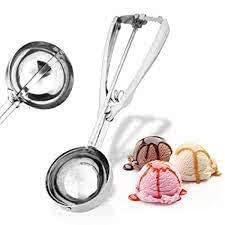 ChillServe Stainless Steel Ice Cream Scooper – Easy Grip, Non-Stick Spoon for Hard & Soft Frozen Desserts