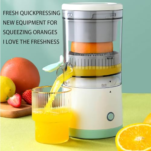 JuiceGo Portable Electric Citrus Juicer – Cordless, USB Rechargeable Lemon & Fruit Squeezer (Travel-Friendly)