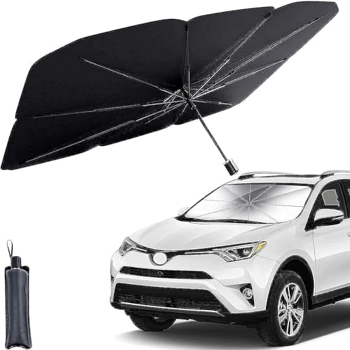 AutoGuard 3-Fold Car Windshield Sunshade Umbrella – Foldable, UV Block, Universal Fit