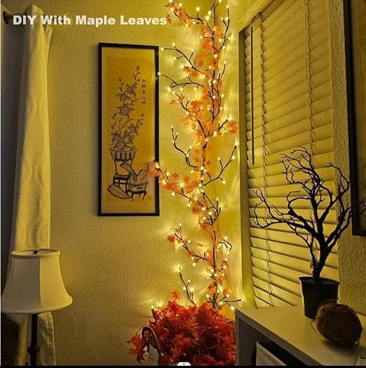 GlowTree LED Vines Wall Light – Flexible Branch Fairy Lights for Living Room & Bedroom Decor