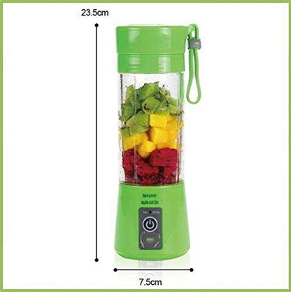 FreshBlend Portable USB Electric Blender Juicer Cup – 380ml, Rechargeable, Multicolour, Smoothie Maker & Fruit Juicer