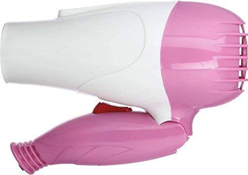 Nova 1290 1000W Foldable Plastic Hair Dryer – 2 Speed Hot/Cold, Lightweight Travel & Home Use