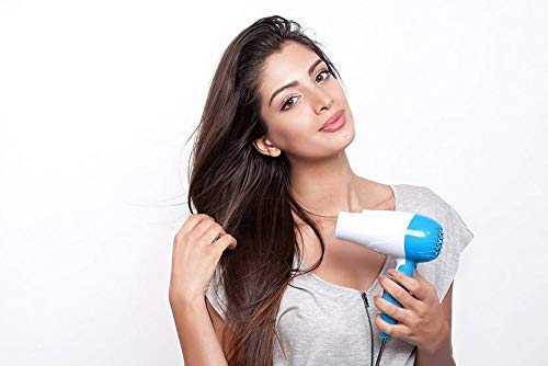 Nova 1290 1000W Foldable Plastic Hair Dryer – 2 Speed Hot/Cold, Lightweight Travel & Home Use