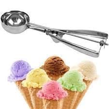 ChillServe Stainless Steel Ice Cream Scooper – Easy Grip, Non-Stick Spoon for Hard & Soft Frozen Desserts