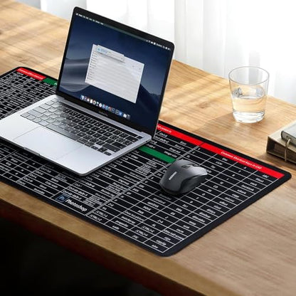 GYANVI World Map Extended Anti-Slip Rubber Gaming Mouse Pad & Keyboard Desk Mat for PC, Laptop, Computer (90x40cm)