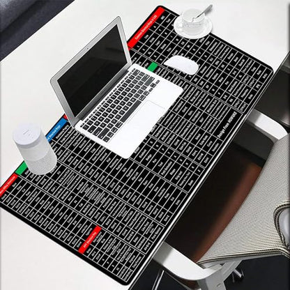GYANVI World Map Extended Anti-Slip Rubber Gaming Mouse Pad & Keyboard Desk Mat for PC, Laptop, Computer (90x40cm)