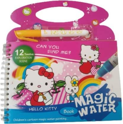 Hello Kitty Magic Water Book – Reusable Water Painting & Doodle Pad For Kids
