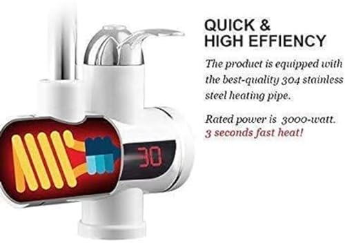 StreamPro Instant Water Heater Faucet – Digital Hot & Cold Mixer Tap for Kitchen & Bathroom