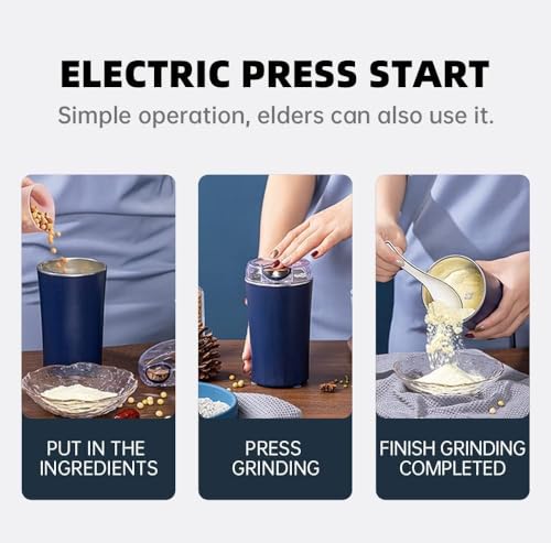 EKESHVAR Instant Mixer Electric Coffee Grinder – Wet & Dry Grinder for Spices, Seeds, Herbs, and Coffee Beans (Multi-Function)