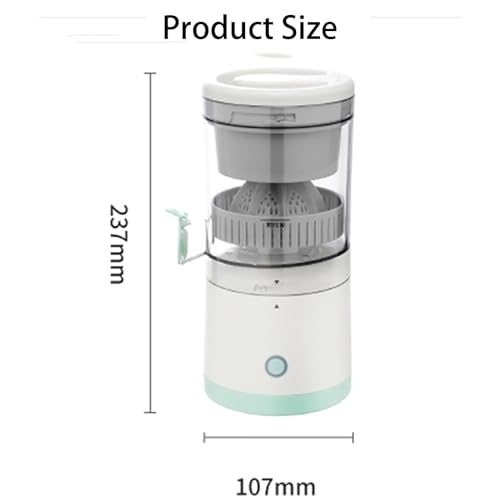 JuiceGo Portable Electric Citrus Juicer – Cordless, USB Rechargeable Lemon & Fruit Squeezer (Travel-Friendly)