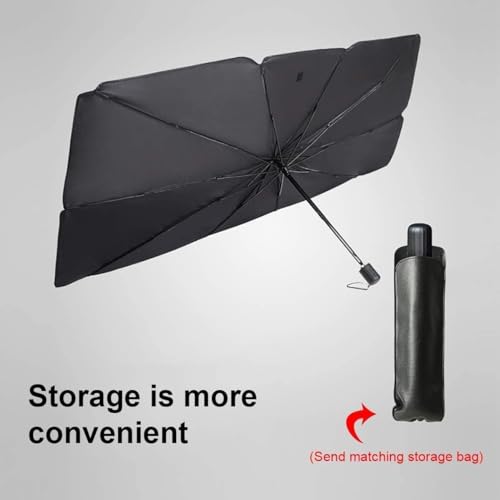 AutoGuard 3-Fold Car Windshield Sunshade Umbrella – Foldable, UV Block, Universal Fit