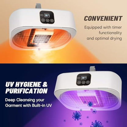 EcoDry Portable Electric Cloth Dryer – Foldable, Remote Control, Fast Drying Wardrobe System