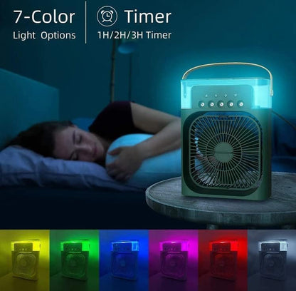 ArcticBreeze 3-in-1 Portable Air Cooler, Humidifier & Purifier – USB Rechargeable, Rapid Cooling