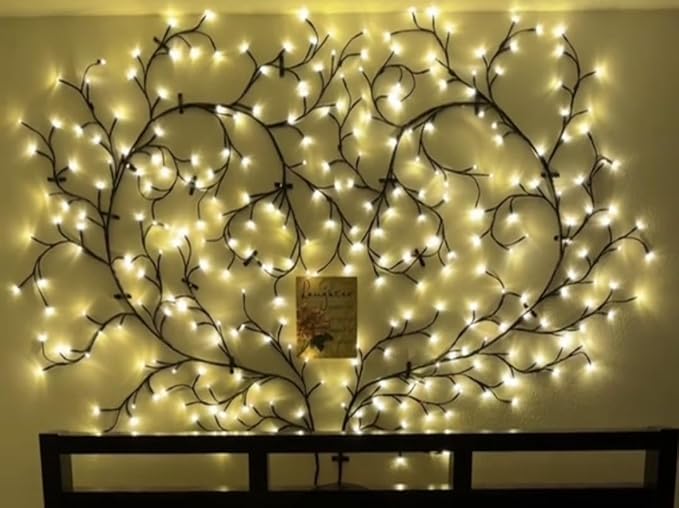 GlowTree LED Vines Wall Light – Flexible Branch Fairy Lights for Living Room & Bedroom Decor